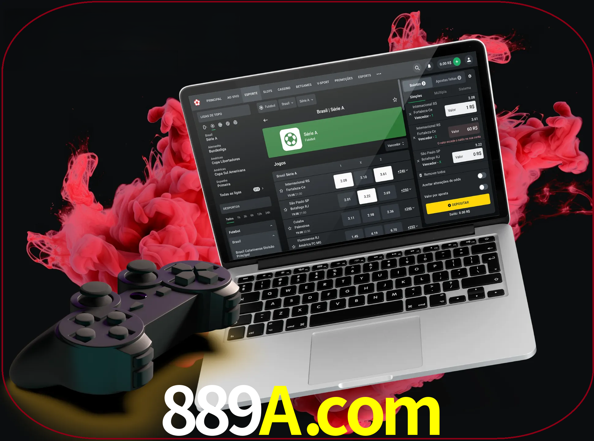 Visite a secção especial de jogos de vídeo em 889a para descobrir em que jogos pode apostar e ganhar muito dinheiro.